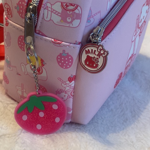 Loungefly Hello Kitty Strawberry Milk Backpack - Picture 3 of 4